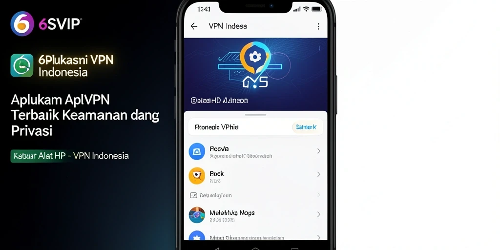 Tampilan antarmuka pengguna 6SVIP yang sederhana dan efektif.